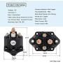 YIXIN 12V Starter Solenoid Relay 89-817109A3 89-817109A2 89-817109A1 Compatible With Mercury Marine 75 80 90 100 105 115 V135 V150 V175 V200 V225 V250