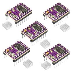 5PCS DRV8825 Stepper Motor Driver Module, Aideepen DRV8825 Module A4988 for 3D Printer Ramps 1.4 StepStick+Heat Sink