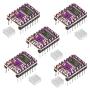 5PCS DRV8825 Stepper Motor Driver Module, Aideepen DRV8825 Module A4988 for 3D Printer Ramps 1.4 StepStick+Heat Sink