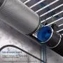 TerraBloom ECMF-100, Quiet 4 Inch Inline Duct Fan with Variable Speed Controller – Ventilation Exhaust Fan for Heating Cooling Booster and Grow Tents