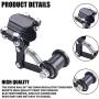 CNCMOTOK Universal Motorcycle Chain Adjuster Tensioner Guide with three Backup guide wheels Dirt Pit Pro Dirt Bike 4 wheeler