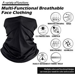 Summer UV Protection Neck Gaiter Scarf Balaclava Breathable Face Cover Scarf