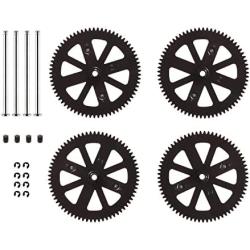 HONBAY Parrot AR Drone 2.0 Pinion and Spur Gears Upgraded Design and Material Orange Parrot AR Drone 1.0 & 2.0 Repair Gears Replacement Pinion and spur Spare Parts