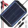 Waterproof 12V 18W Solar Battery Charger & Maintainer Pro - Built-in Intelligent MPPT Charge Controller - 12 Volt Solar Panel Trickle Charging Kit for Car Automotive Boat Marine Motorcycle RV Trailer