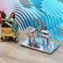 Sunnytech Hot Air Stirling Engine Motor Model Educational Toy Electricity Generator Colorful LED SC (SC02M)