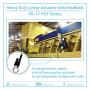 12V Feedback Linear Actuator (2000 lbs. / 4 in.) | High Force Potentiometer and Heavy Duty Capabilities | DC Electric Motor, Stainless-Steel Stroke and IP65 Protection | Model PA-17-4-2000-POT