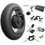 170-175mm Dropout 20inch *4.0 3000W Electric Fat Bike Conversion kit with tire, Sabvoton Programmable Controller, TTFT UKC1 Display, 7- Speed Freewheel, and alram Lock