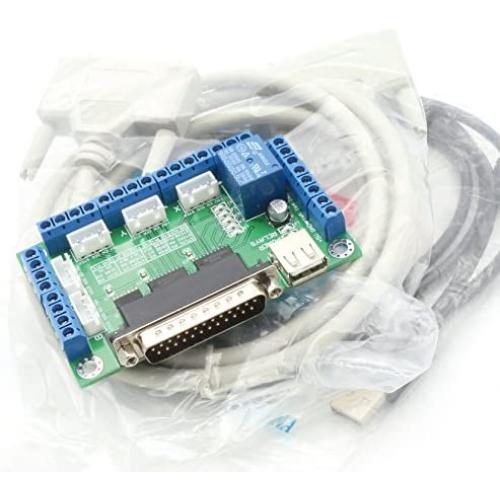 5 Axis Breakout Board interface Mach3 Stepper Motor Driver CNC Router Engraving Milling Machine CNC Controller