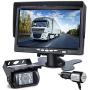 DVKNM Upgrade Backup Camera Monitor Kit,7-inch LCD-HD,IP69 Waterproof Rearview Reversing Rear View Camera Monitor Truck/Trailer/Semi-Trailer/Box Truck/RV/Pickup Truck/— HD Transmission—(TZ101)