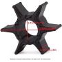 BODAO 688-44352-03 Boat Engine Water Pump Impeller for Yamaha 75/80/85/90HP Outboard Motor
