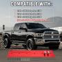 Somusen Cummins Billet Tappet Cover Dual Port Style Kit Compatible with 1989-2002 Dodge Ram 1500 2500 3500 5.9L 12V 24V Diesel for VE44 & P7100 Pumps Red