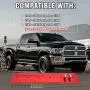 Somusen Cummins Billet Tappet Cover Dual Port Style Kit Compatible with 1989-2002 Dodge Ram 1500 2500 3500 5.9L 12V 24V Diesel for VE44 & P7100 Pumps Red