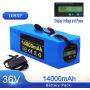 Wnicek E-Bike Battery 36V 14Ah Li-ion Battery 14000mAh 10S 5P Lithium Battery Pack with BMS + 42V Charger Fit for 500W 350W 300W 250W 200W Motor
