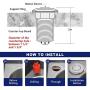 Air Activated Switch Button with Air Hose, Sink Top Stainless Steel Brushed Push Button for Food Waste Garbage Disposal Part (Short, 2 Inch)