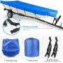 WFLNHB 600D Marine Grade Heavy Duty Trailerable Boat Cover Replacement for Jon Boat-Bule