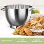Stand Mixer, Rozi 660W 6-Speed Tilt-Head Food Mixer, Dough Mixer with 6-Quart Stainless Steel Bowl, Dough Hook, Mixing Beater & Whisk, Splash Guard