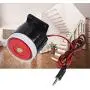 1 Pcs 120dB DC 12V Electronic Wired Alarm, Wired Continuous Sound Electronic Alarm Buzzer Sound Alarm System Warning Horn for Home Security
