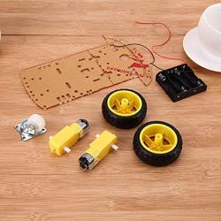 Vehicles-OCS Motor Smart Robot Car Chassis Kit Speed Encoder Batterry Box 2WD Tracking Obstakel vermijden Intelligente Auto DIY Kit Props