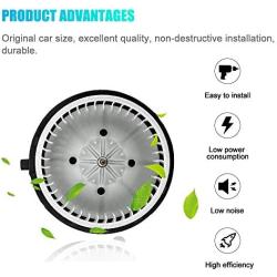 AC Heater Blower Motor 700164 for Chevy Silverado, Tahoe, Avalanche, Suburban, Escalade, ESV, GMC Sierra, Yukon, H2 Replaces # 15-81683, 22741027, 20760618