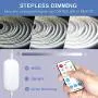 RF Remote Dimmer for Single Color LED Strip Lights,PAUTIX 18-Key Wireless Remote and in-line Controller DC 5-24V for 3528/2835/5050/COB LED Tape Lights,Timer Function