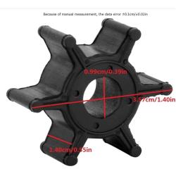 BODAO 6L5-44352-00 Boat Engine Water Pump Impeller for Yamaha 2.5/3HP Outboard Motor