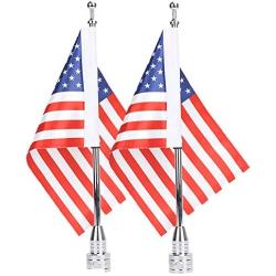 1 Pair Motorcycle American Flag Mount Kit and Durable 6