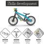 Chillafish BMXie Moto Multi-Play Balance Trainer with Real VROOM VROOM Sounds and Detachable Play Motor, Included Child-Safe Screwdriver and Screws, Adjustable seat, for Age 2-5 Years, Blue