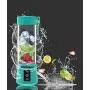Blendest Portable Blender, USB Travel Juice Cup Personal Travel Blender Baby Food Mixing Machine with Updated 6 Blades with Powerful Motor Speed 18,000 rpm Rechargeable Battery,13.5 OZ (400ml) Mint Blue