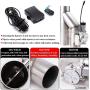 RJSPHH Stainless steel 3 inch Electric Exhaust Cutout Motor E-cut Valve Kit Dual Flaps Type , Y Pipe 1 pcs with One Controller Remote Kit