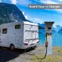 rv Surge Protector 30 Amp Smart RV Surge Protector with Waterproof Cover All-in-1 Circuit Analyzer Power Guard for RV, Camper, Trailer, Truck, Motorboat, Yacht, Mobilhome