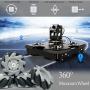 Yahboom Raspberry Pi Robot Pi 4B Kit Mecanum Wheel 3-DOF Camera Python Robotic Car for Adults AI Object Recognitn Tracking (Raspblock with Pi4B(4G))