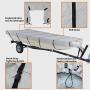 munirater 16Ft Boat Cover Waterproof Heavy Duty Trailerable Replacement for Jon Boat Grey