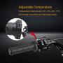 NTHREEAUTO 7/8 Handlebar Heated Grips Universal Motorcycle Hand Grip Compatible with Harley Honda Kawasaki Yamaha Dirt Bike ATV