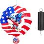 Wind Spinner Automatic Rotating Motor,Battery Operated Hanging Display Motorized Spinner for Disco Ball. Patriotic Wind Spinner, Metal Eagle Wind Spinners for Yard and Garden, Spinfinity Designs Gifts
