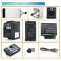 RATTMMOTOR 600W Brushless Spindle Motor Kit, 110V 0.6KW Brushless Air-Cooled Spindle Motor 11000RPM ER11+ 600W DC Brushless Spindle Motor Driver Converter for CNC Router Machine