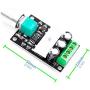 Stayhome 1pcs 6V 12V 24V 28V DC 3A 80W PWM Motor Speed Controller Regulator Adjustable Variable Speed Control with Potentiometer Switch