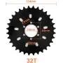 L-faster Bicycle Spoke Chain Wheel Bike Rear Wheel 32T Sprocket for Our Left Drive Motor Kit 16T Freewheel with Adapter for Motor MY1016Z