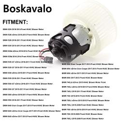 Boskavalo A/C Heater Blower Motor for BMW 5 6 7 Series F02 F06 F07 F10 64119242607