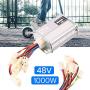 OVNSHVN Electric Bike Controller 48V 1000W Brushed Controller Electric Bicycle E-Bike Scooter Motor Brush Speed Controller Accesso silver