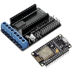 DollaTek NodeMcu Lua ESP8266 ESP-12E CP2102 Development Board and L293D WiFi Motor Drive Expansion Board Shield Module for Arduino