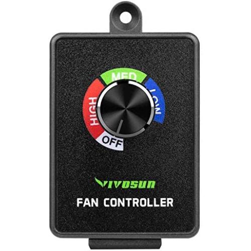 VIVOSUN Variable Speed Controller Cordless Vent Blower Speed Adjuster for Inline Duct Exhaust Fan
