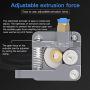 Creality Ender 3 Metal Extruder Kit with 42-40 Stepper Motor, 3D Printer Parts Aluminium Alloy Filament Feeder Bowden Extruder and 42-40 Stepper Motor for Ender 3 V2/Ender 3 Max/Ender 3 Pro (Grey)