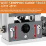 Automatic Wire Stripper Machine Wire Diameter 0.04-0.79inch Wire Stripping Machine Adjustable Power 40W Portable cable stripper for Scrap Copper Wire Cable Recycling