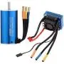 Moteur sans balais EBOYU(TM) 3670 1900KV 4P sans capteur avec ESC sans balais de 120A pour voitures et camions RC 1:8 1:10 Moteur sans balais EBOYU(TM) 3670 1900KV 4P sans capteur avec ESC sans balais de 120A pour voitures et camions RC 1:8 1:10