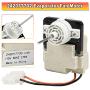 242077702 242077705 Refrigerator Evaporator Fan Motor by Fetechmate Replace 242077701 242219201 5304514392 AP6892595 Blower Motor for frigi.daire Ken.More Refrigerators