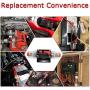 RED WOLF 50A Amp Audio Inline Fuse Circuit Breaker Auto Fuse Holder Inverter Manual Reset 12V-48V DC for Car Marine Trolling Motors Boat ATV Stereo Solar Switch System Overload Protection Waterproof