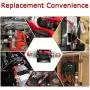 RED WOLF 50A Amp Audio Inline Fuse Circuit Breaker Auto Fuse Holder Inverter Manual Reset 12V-48V DC for Car Marine Trolling Motors Boat ATV Stereo Solar Switch System Overload Protection Waterproof