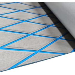 Hzkaicun EVA Boat Decking Sheet Marine Teak Flooring Carpet with Backing Adhesive /6MM Motor Boats Traction Mats 74.8