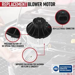 AC Heater Blower Motor HVAC - Compatible with Chevy, GMC, Cadillac Vehicles - Avalanche, Silverado 1500, Tahoe, Suburban, Sierra 2500, Yukon XL, Escalade - Replaces 35143, 1581647, 15-81647, 89019321
