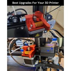 HKWANTAT Dual Gear Extruder, Ender 3 v2 Upgrades Motor Shaft>20mm, Compatible with Ender 3 5 Pro CR-6 se Series 3D Printer TPU Filament Drive Feed
